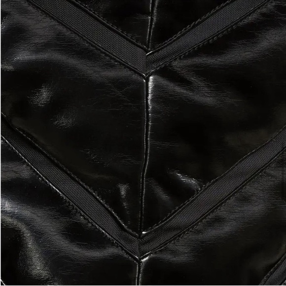 Blanc Noir Freestyle Mesh Inset Puffer Coat Down Hood Vented sz M - Picture 5 of 13